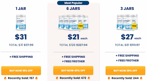 NativePath Collagen Peptides pricing details