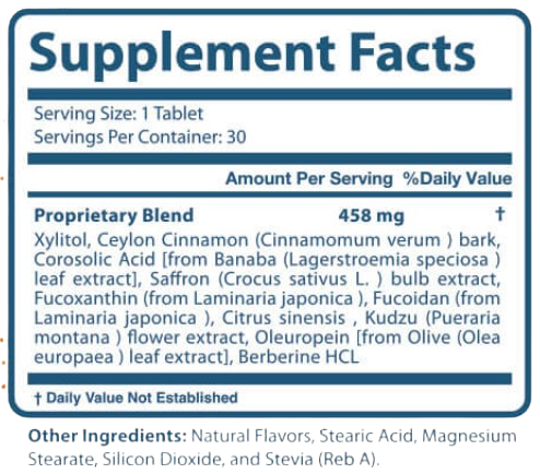 Phytomem One Supplement Fact
