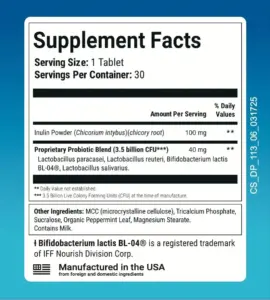 Purdentix Supplement Facts