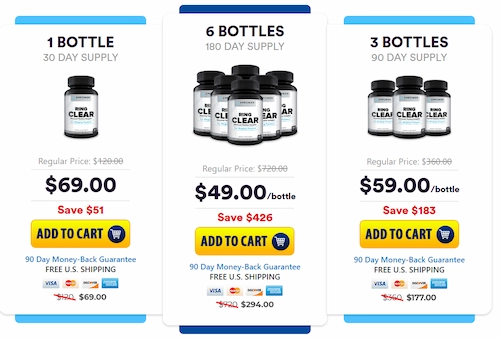 RingClear pricing details