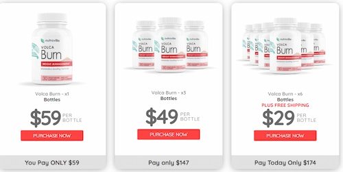 VolcaBurn pricing details